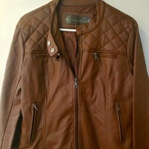 Faux leather jacket